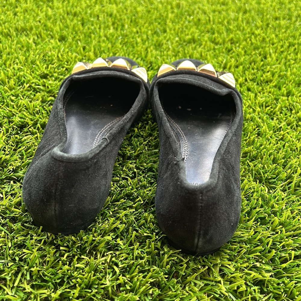 Tory Burch Asher Flat size 5 1/2 black suede loafers - Picture 11 of 13